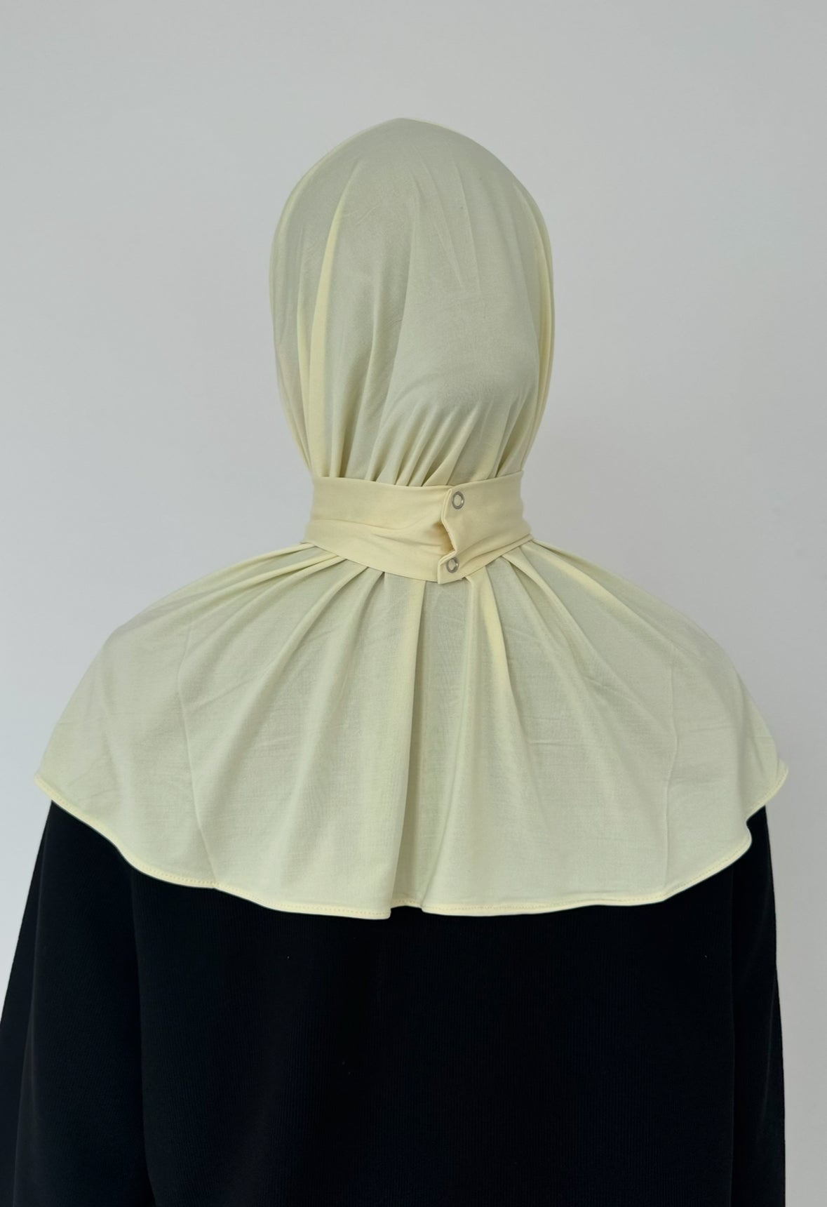 Hijab cagoule a clips en jersey liquide lot de 5 pcs de même couleur