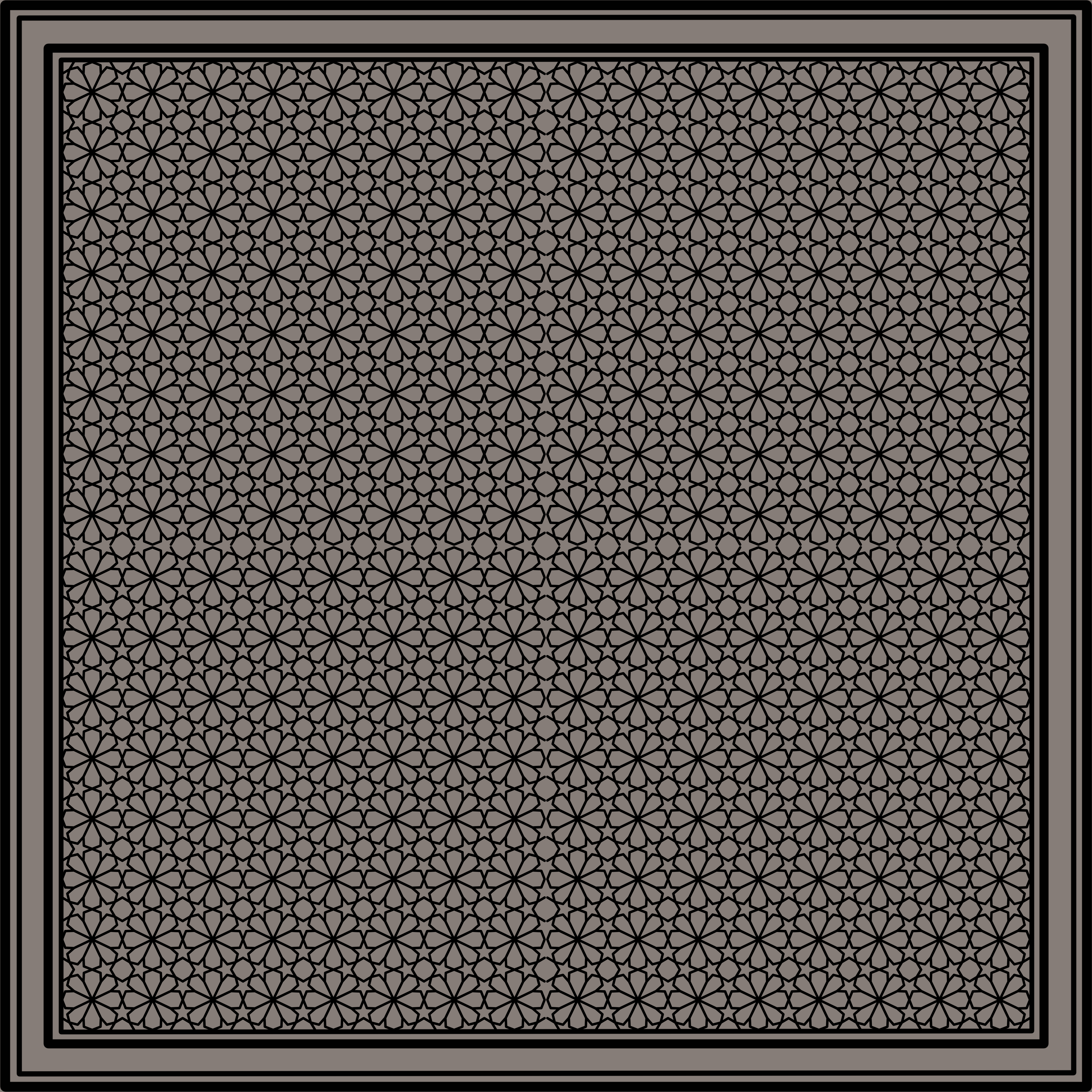 CARRE SATIN IMPRIME MAGHREB