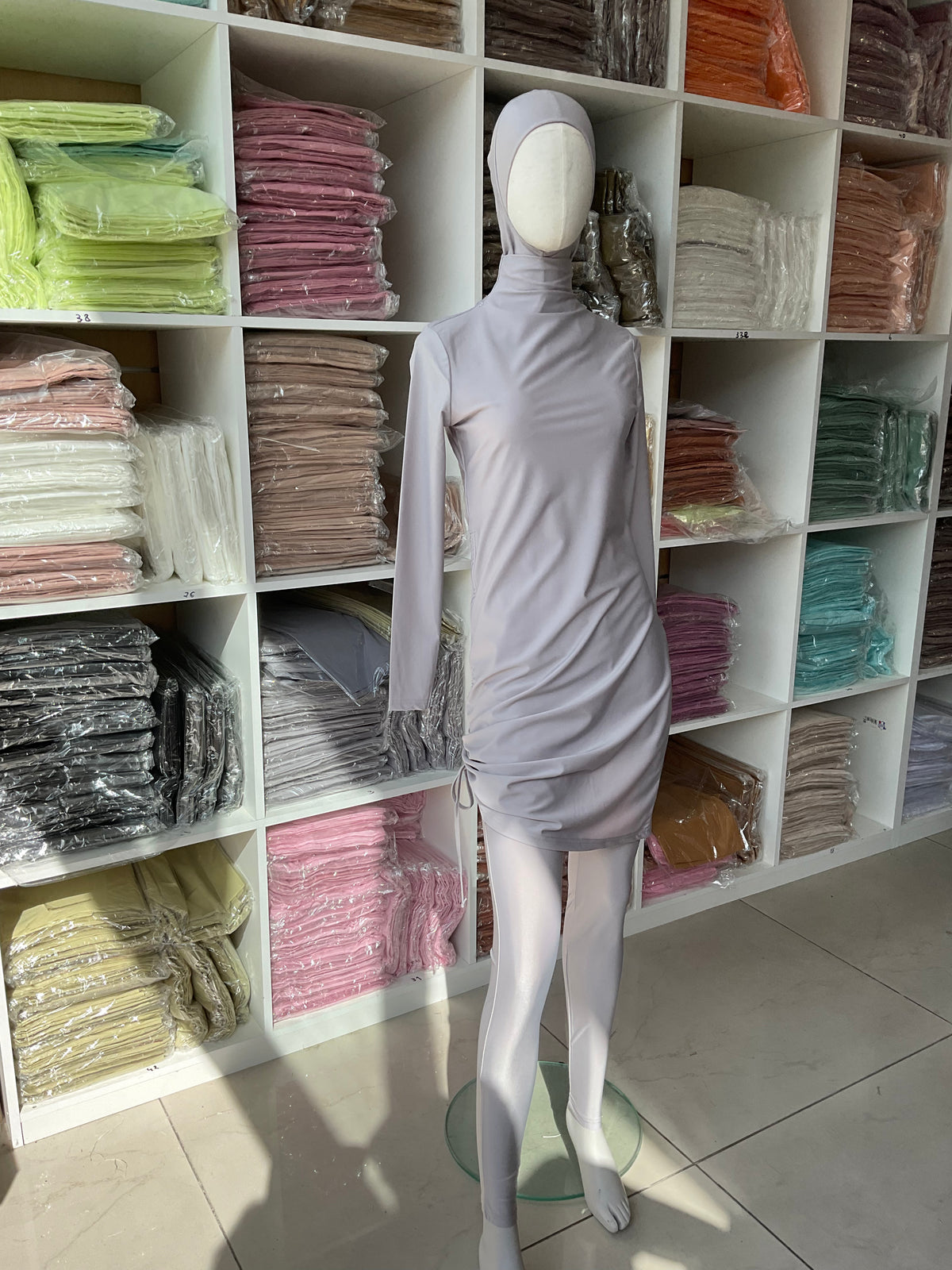 BURKINI GRIS CLAIR