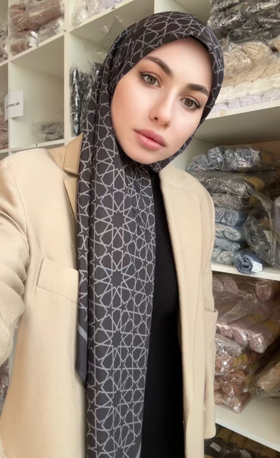 CARRE SATIN IMPRIME MAGHREB