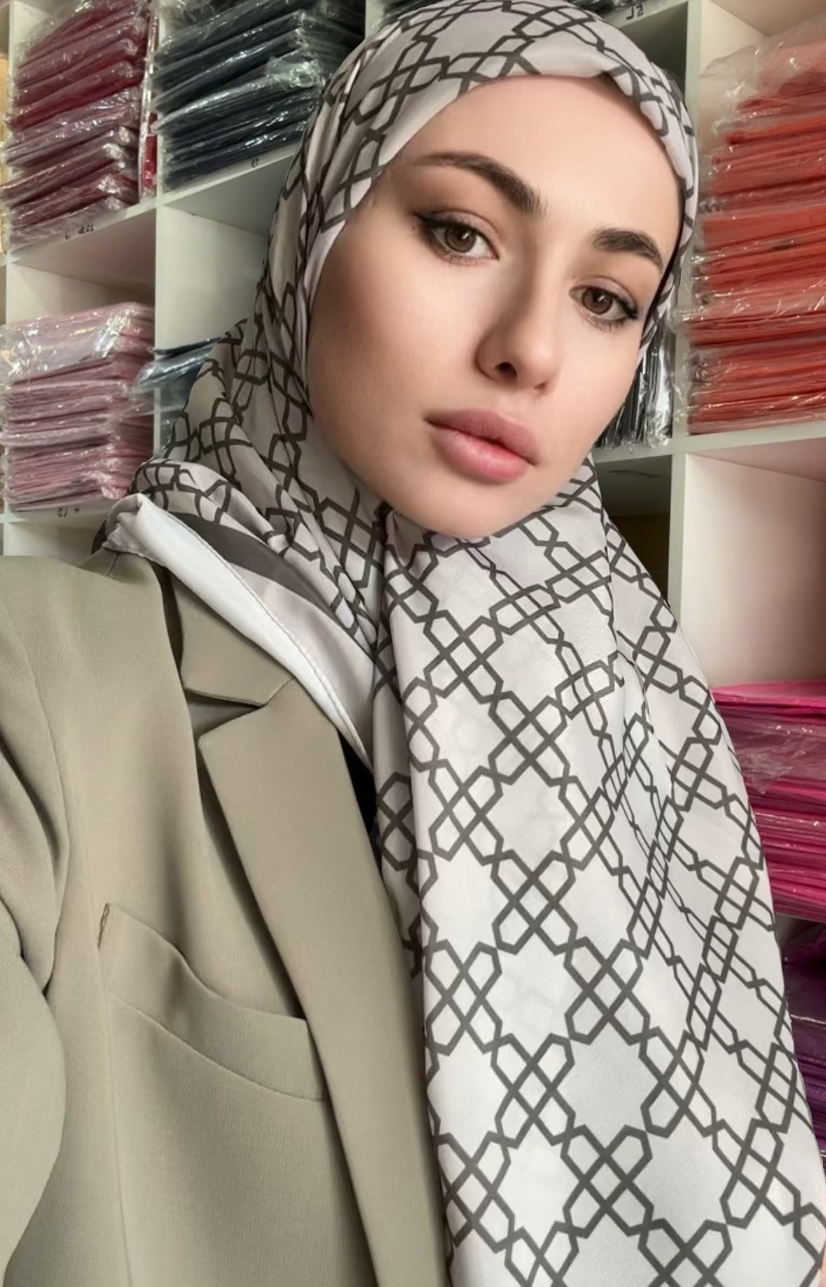 CARRE SATIN IMPRIME MAGHREB