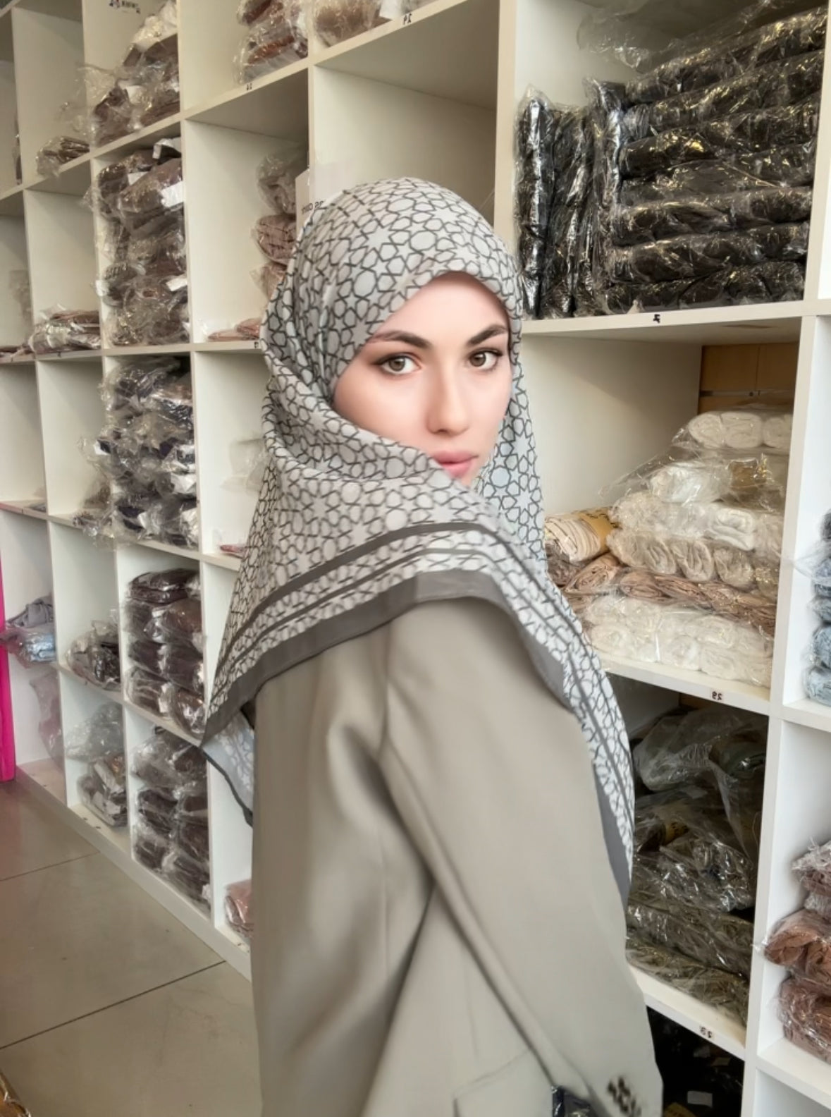 CARRE SATIN IMPRIME MAGHREB