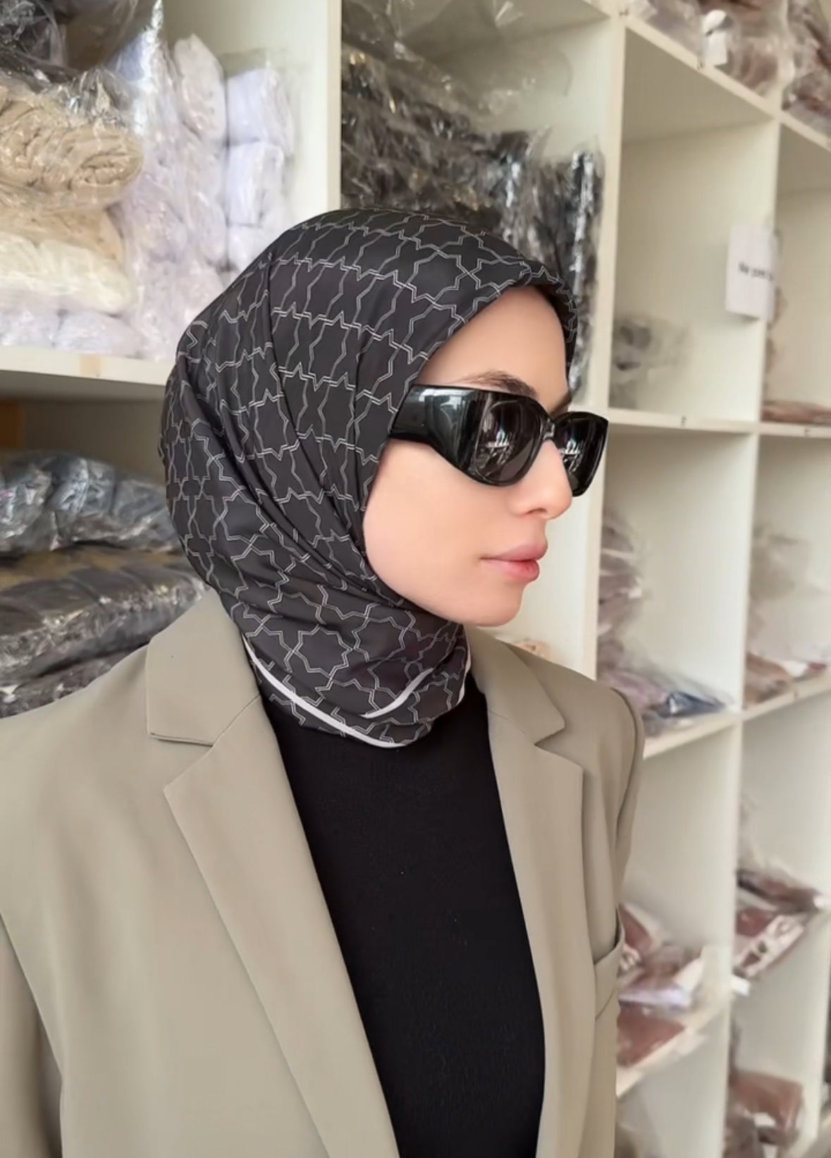 CARRE SATIN IMPRIME MAGHREB